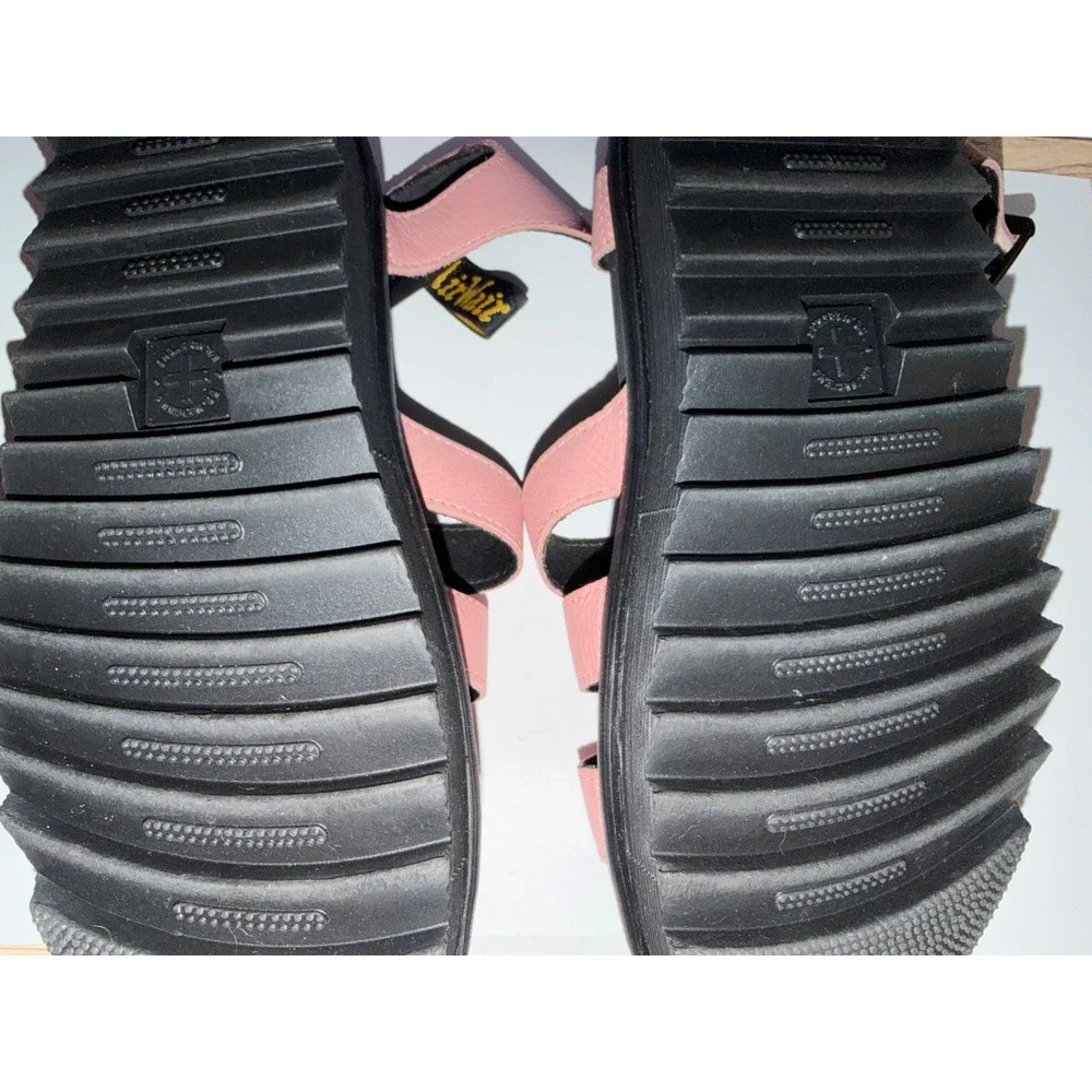 Dr Martens Blaire‎ Pink Leather Strap Platform Sandals Womens Size 8 summer